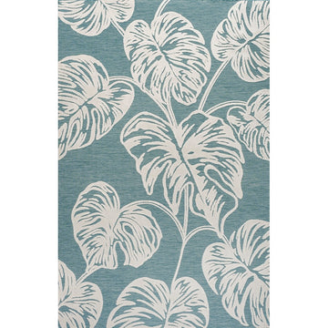 Tobago High-low Two-tone Monstera Leaf Indoor/Outdoor Area Rug
